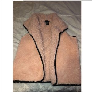 Pink Sherpa Vest